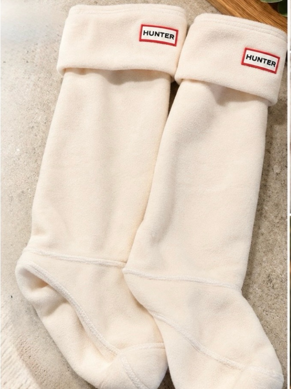 🤍 Ivory/Cream Hunter Original Tall Boot Socks — Size L